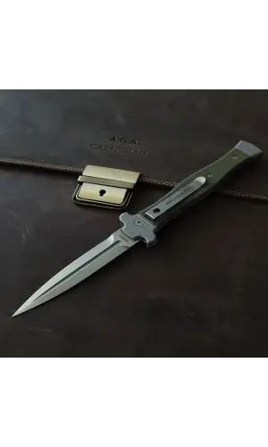 Aga Campolin Zero Plus Haki Mandallı İtalyan Stiletto