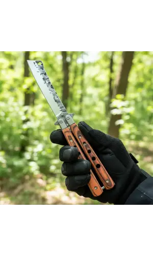 Ahşap Tanto Tek Kelebek