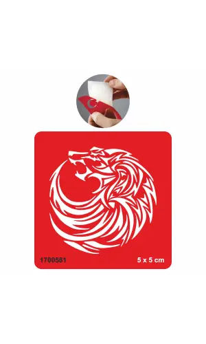 Aileye Bağlı Kurt  Tattoo Geçici Dövme Şablonları Kına Kalıpları