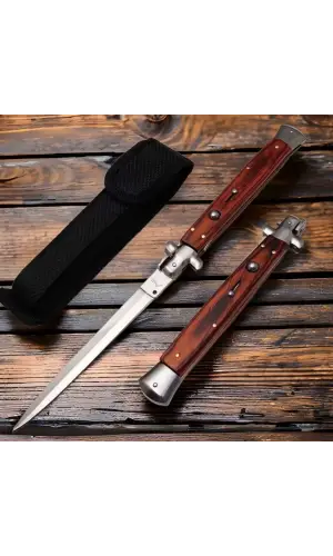 AlsepeteAvm Ahşap Kabze 33 Cm İtalyan Stiletto