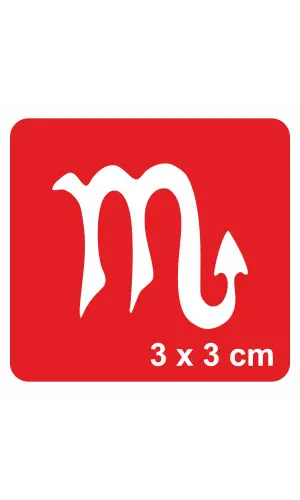 Akrep Burcu Tattoo Geçici Dövme Şablonları Kına Kalıpları