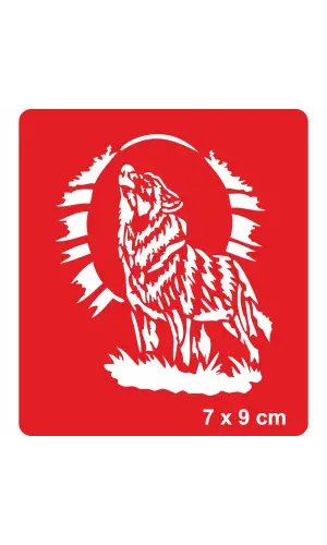 Alfa Kurt Tattoo Geçici Dövme Şablonları Kına Kalıpları