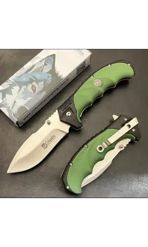 AlsepeteAvm 4007A Yeşil Beyaz Kamp Çakısı