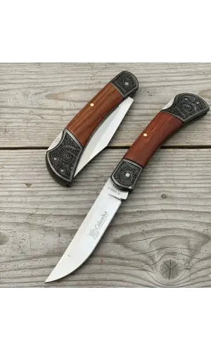 AlsepeteAvm A1050-A Ahşap Kabze Manuel Kamp Çakısı