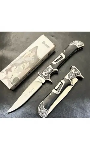 AlsepeteAvm A3207-B Gravür İşlemeli Manuel Kamp Çakısı