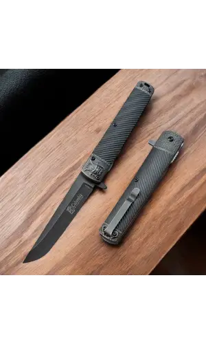 AlsepeteAvm A3370-A Şeytan Figürlü Soft Kabze Kamp Çakısı