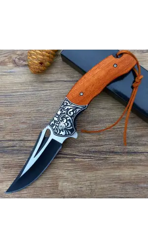 AlsepeteAvm Ahşap Kabze Auto Kamp Çakısı