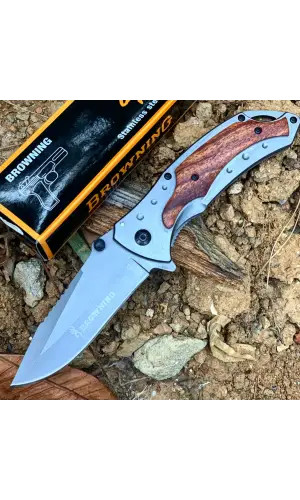 AlsepeteAvm B049 Ahşap Çelik Kabze Auto Kamp Çakısı