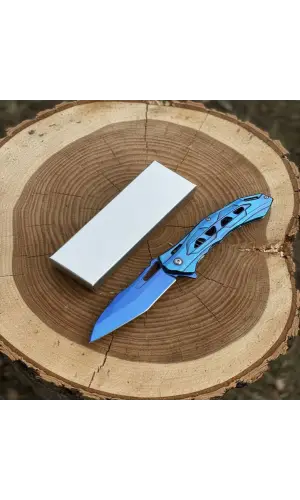 AlsepeteAvm  AlsepeteAvm Blue Pasific Pocket Knife Auto Kamp Çakısı