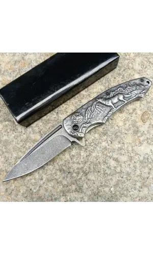 AlsepeteAvm Eskitme Kurt Desenli Kamp Çakısı