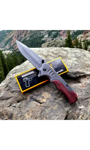 AlsepeteAvm FA17 Ahşap Kabze Auto Kamp Çakısı