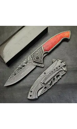 AlsepeteAvm Hops İşlemeli Kamp Çakısı