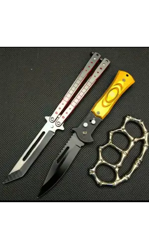 AlsepeteAvm Kırmızı Tanto Düğmeli Set Punch Hediye