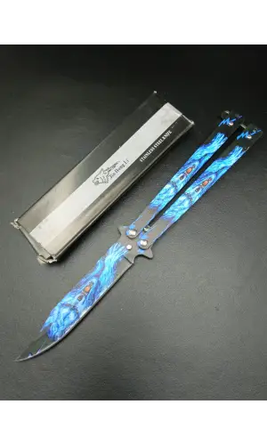 AlsepeteAvm Mavi Kaplan Desenli Tek Kelebek