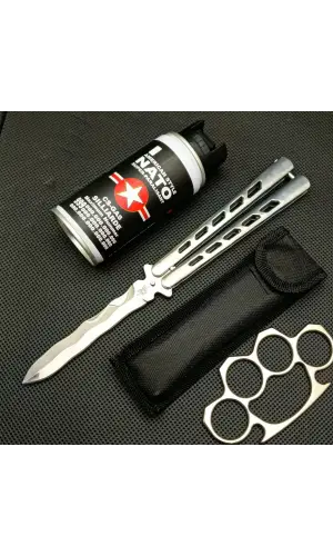 AlsepeteAvm Perçlinli Biber Gazı ve Punch Hediyeli Kelebek Seti