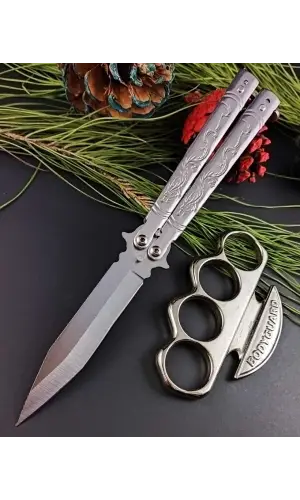 AlsepeteAvm Silver Ejderha Desenli Kelebek