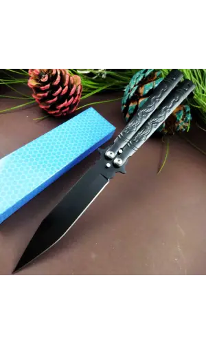 AlsepeteAvm Siyah Ejderha Desenli Kelebek