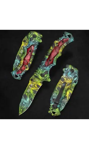 AlsepeteAvm X54 Desenli Auto Kamp Çakısı