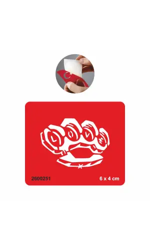 Aşkın Yumruğu Muşta  Tattoo Geçici Dövme Şablonları Kına Kalıpları