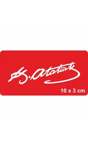 Atatürk İmzası-2 Tattoo Geçici Dövme Şablonları Kına Kalıpları