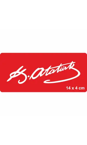 Atatürk İmzası-3 Tattoo Geçici Dövme Şablonları Kına Kalıpları