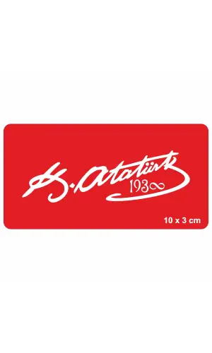 Atatürk İmzası-5 Tattoo Geçici Dövme Şablonları Kına Kalıpları