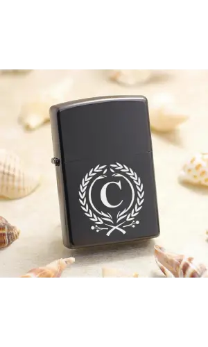 C Harfli Kişiye Özel Harf Baskılı Benzinli Çakmak