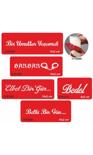 Barbar Bedel Dövme Seti 5 Şablon Seti