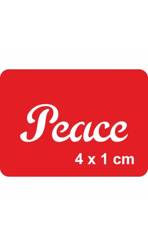 Barış Yazısı Tattoo Geçici Dövme Şablonları Kına Kalıpları