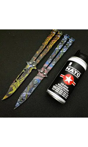 Becnhmade İskelet ve Kuru Kafa Desenli İkili Kelebek Seti