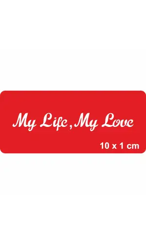 Benim Hayatım,Benim Aşkım! Tattoo Geçici Dövme Şablonları Kına Kalıpları