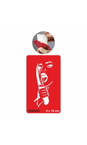 Bıçak Yalayan Kadın  Tattoo Geçici Dövme Şablonları Kına Kalıpları