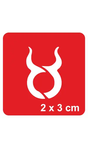 Boğa Burcu Tattoo Geçici Dövme Şablonları Kına Kalıpları