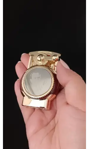 Lüks Metal Gövde Atatürk Figürlü Özel Tasarım Jet Alev Çakmak