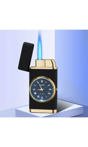 AlsepeteAvm Çakmak Saatli Turbo Işıklı Çakmak