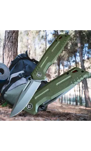 Chongming CM130 Haki Titanyum Kamp Çakısı