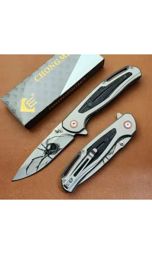 Chongming Örümcek Desenli Kamp Çakısı