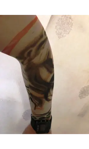 Çift Kol Giyilebilir Dövme Girdap Desenler Tattoo Sleeve