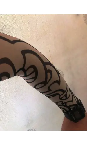 Çift Kol Giyilebilir Dövme Tribalci Desenler Tattoo Sleeve