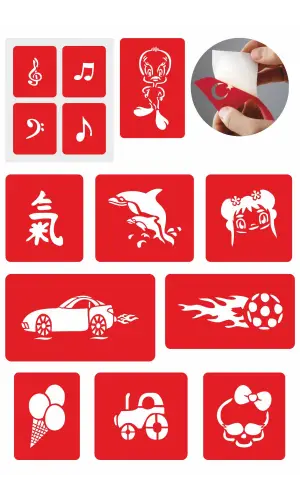 Çocuksu Tasarımlar Geçici Dövme şablonları 10 Adet Kampanya Ürünü