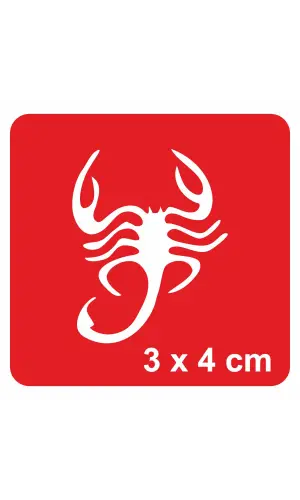 Çöl Akrep Tattoo Geçici Dövme Şablonları Kına Kalıpları