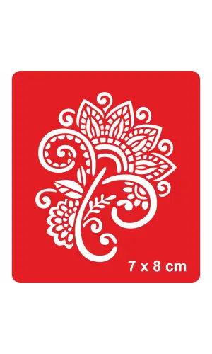 Dantel Motifi 253 Tattoo Geçici Dövme Şablonları Kına Kalıpları