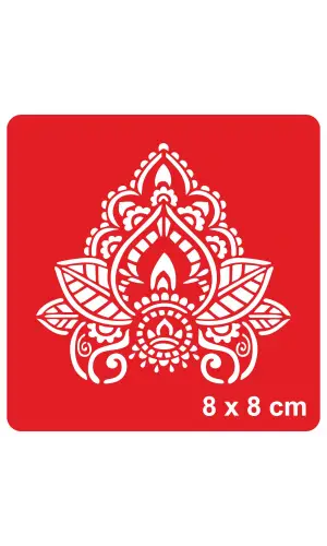 Dantel Motifi 254 Tattoo Geçici Dövme Şablonları Kına Kalıpları