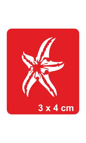 Deniz Yıldızı Tattoo Geçici Dövme Şablonları Kına Kalıpları
