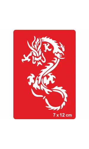 Dev Yılan Gibi Ejderha Tattoo Geçici Dövme Şablonları Kına Kalıpları