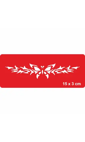 Doğadaki Kelebek Tattoo Geçici Dövme Şablonları Kına Kalıpları
