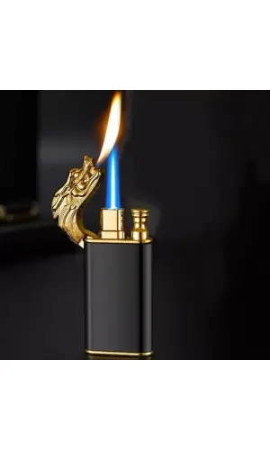 AlsepeteAvm Ejderha Figürlü Çift Alev Çakmak