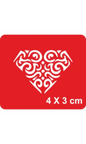 Elmas-3 Tattoo Geçici Dövme Şablonları Kına Kalıpları