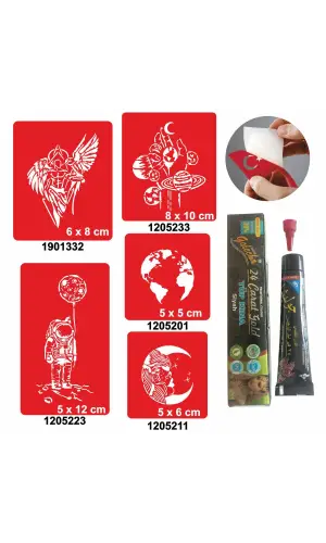 Evrenin Sırları Hint Kınası ile Geçici Dövme Yapma Seti