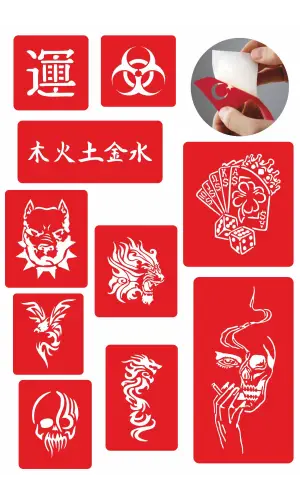 Favori Tasarımlar Geçici Dövme şablonları 10 Adet Kampanya Ürünü